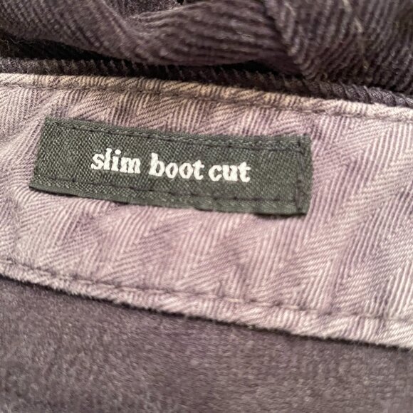 a.n.a Slim Boot Cut Black Corduroy Pants Stretch size 16 - Picture 4 of 6